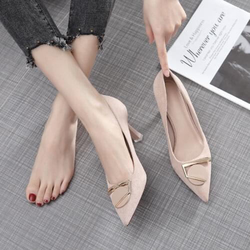 Office Women Pumps Sexy High Heels Women Shoes New Wedding Shoes Party Women Heels Stiletto Solid Ladies Shoes Footwear Big Size