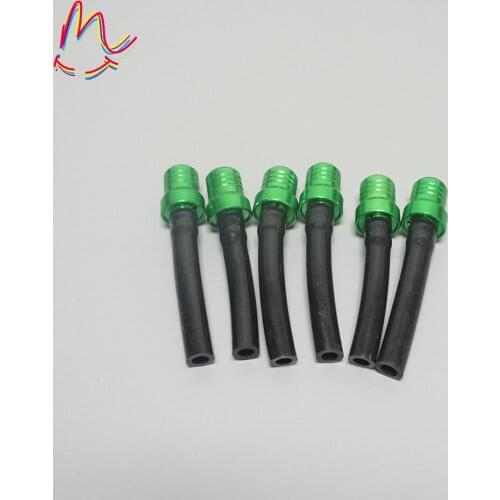 6Pcs Universal Motorcycle Aluminum Dirt Bike Tank Gas Fuel Cap Valve Vent Breather Hose Tube For Motorcycle Dirt Pit Quad Bike