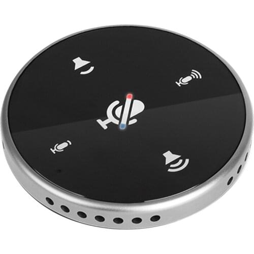 USB Conference Microphone Omnidirectional Condenser Microphone Built-in Speaker for PC Gaming Youtube Metting