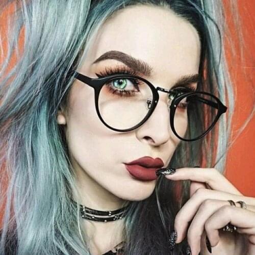 Vintage Round Glasses frame Retro Female Frame Clear lens Eyeware Brand Designer Gafas De Sol Small Round eyeglasses Bookworm