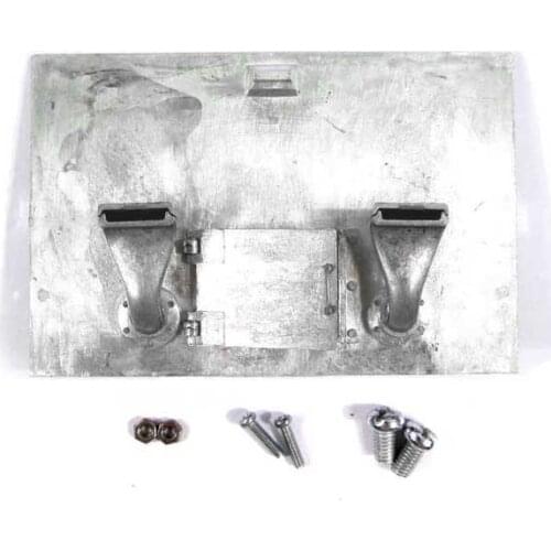 1/16 Sherman Metal Rear Plate With Exhaust For Mato 1:16 Complete Metal Sherman M4A3(75)W RC Tank