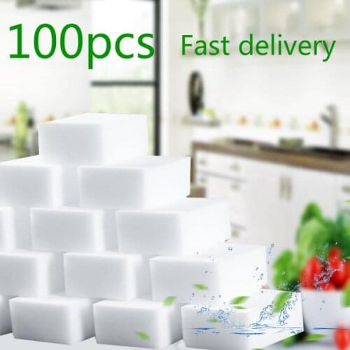 100/20pcs White Melamine Sponge Eraser For Kitchen Office Bathroom Clean Accessory/Dish Cleaning 100*60*20mm