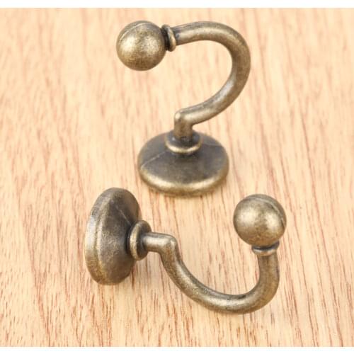 2pcs Bathroom Kitchen Bedroom Wall Hanger Hooks Hat Coat Robe Hooks For Hanging Towel Clothes Bag Furniture Hardware W/Screws