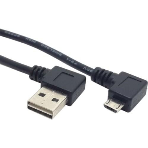 20cm 90 degree right angled Micro USB2.0 to Reversible usb charge data cable for tablet and Andriod mobile phone