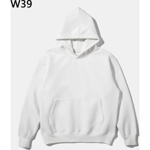 2021 Autumn Mens Thick Fleece Hoodies Hip Hop Pure Hoodies Thick Velvet Fabrics Winter Hoodies W39