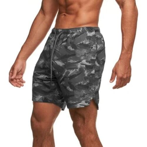 2021New Men Fitness Bodybuilding Shorts Man Summer Gyms Workout Male Breathable Quick Dry Sportswear Jogger Beach Short Pants