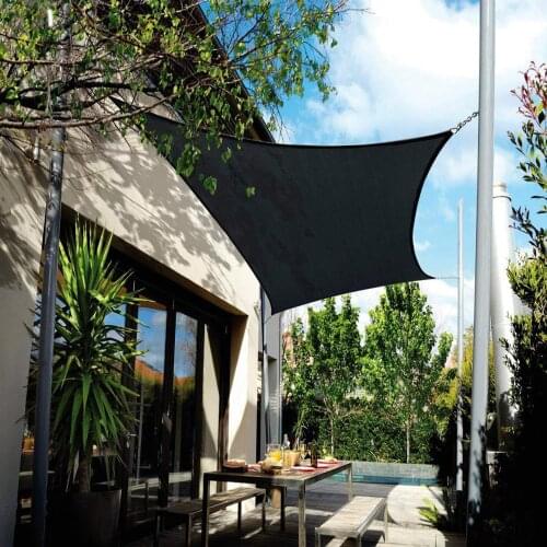2x3m Garden Patio Pool Shade Sail Waterproof Triangular UV Sun Shelter Patio Canopy Garden Sun Shade Awning Camping Picnic Tent