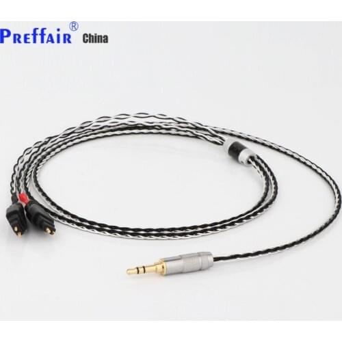 3.5mm 2.5mm XLR 4.4mm 8 Core Silver Plated OCC Earphone Cable For Sennheiser HD580 HD600 HD650 HDxxx HD660S HD58x HD6xx