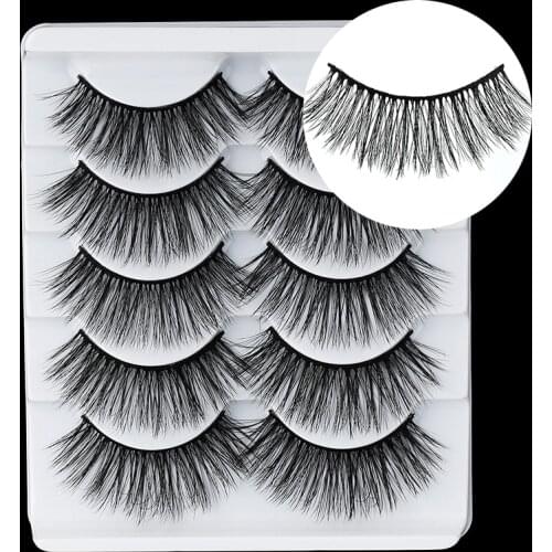 5 Pairs 3D Faux Mink eyelashes False Eyelashes Long Lashes Wispy Makeup Beauty Extension Tools Wimpers 34 Styles Wholesale