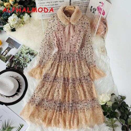 ALPHALMODA Long Dresses