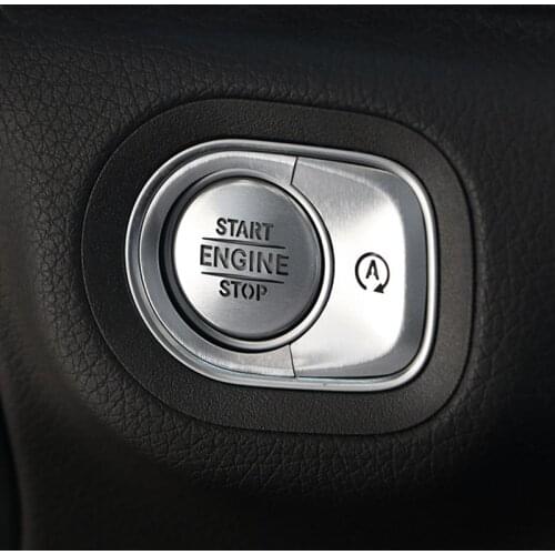 Car Start Button Decoration Cover Ignition Switch Protection Sticker For Mercedes Benz GLE GLS 350 450 W167 X167 Car Accessories