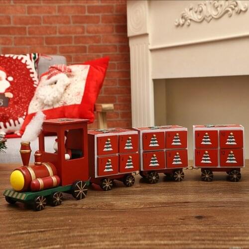 Countdown to Christmas Wooden Advent Calendar Christmas Countdown Ornaments Decoration Children Toys Best Gift