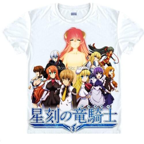 2015 Dragonar Academy Eco T Shirt Cosplay Costumes Mens Japanese Famous Anime T-shirt Unique Gift Camisetas Masculina