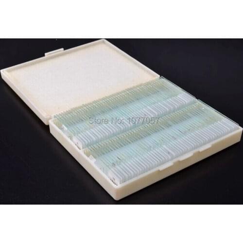 Hot Sale! CE, ISO ,100 PC Prepared Microscope Glass Slides for Various Plants, Insects and Animal Tissues (SET A)