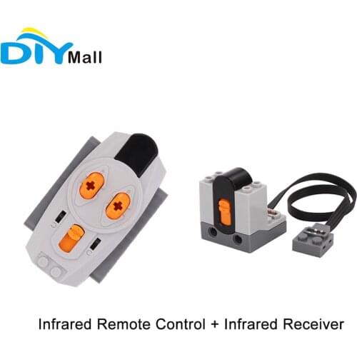 Infrared Remote Control and Infrared Receiver compatible for legoeds multi power functions tool servo blocks