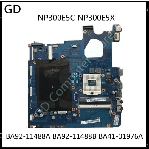 GD For Samsung 300E NP300E5C NP300E5X Laptop Motherboard PGA 989 SLJ8F HM75 MB BA92-11488A BA92-11488B BA41-01976A Full Tested