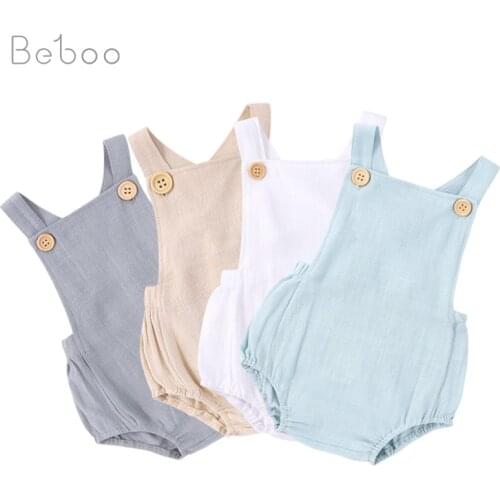 Summer Khaki New Baby Clothes For Boys And Girls Ins 2021 Baby Twins Bodysuit Newborn Christmas Clothing 0-24m Jumpsuits Infants