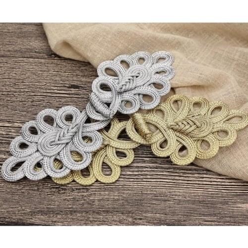 2021 New 1 Pair Large Size Chinese Handmade Cheongsam Buttons Knot Fastener Closures DIY