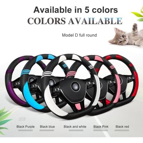 New Cute Cartoon Cat Ear Car Steering Wheel Cover Fashion Car-styling Car Steering-Wheel Handle Covers Car Accessories