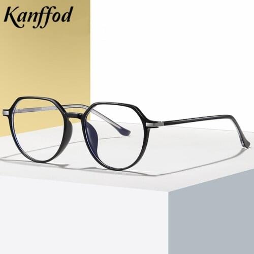 Kanffod Anti Blue Light Computer Glasses Men Women TR Gaming Spectacle Frame Eyewear for Men UV400 Radiation-Resistant Glasses