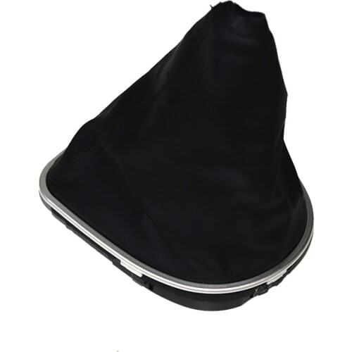 Manual Leather Car Shift Gear Knob Lever Gaitor Boot Cover For Seat Altea Leon II Toledo III