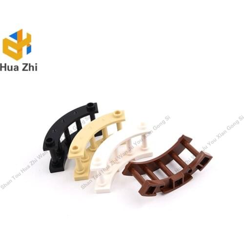 Building Blocks Parts 30056 10PCS Fence Spindled 4 x 4 x 2 Quarter Round with 2 Studs LEGOING MOCS Education