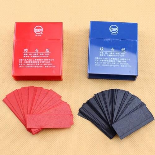 600 Sheets Dental Articulating Paper Strips Dentistry Lab Instrument Oral Care Tools Dentist Material 55*18mm Blue and Red