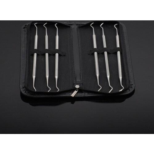 Dental 6Pcs/Set Excavator Restorative Spoon Dentistry Instrument Tooth Whitening Pick Whientener Bleah Remove Stain