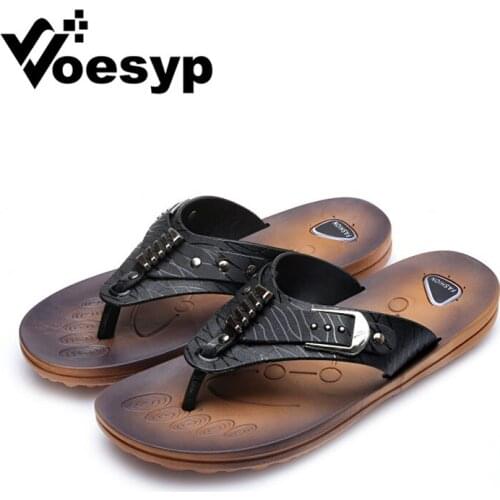 Slipper Male Flip Flops High Quality Beach Sandals Non-slip Male Slippers Casual Shoes Men Pantoufle Homme