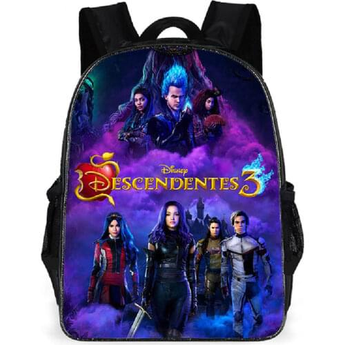 Disney Descendants 3 Backpack for Boy Girl Anime Print Waterproof High Capacity Kids School Bag Students Back To School Supplies