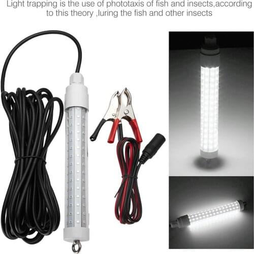 Waterproof LED Underwater Light Lamp AC/DC 12V 1000LM For Submersible Night Fishing Boat Outdoor Lighting White Lights Lamps