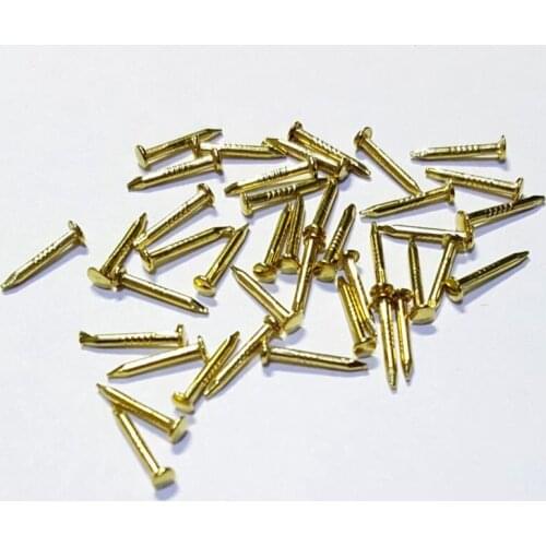 1.15mm*10mm Brass Nail Spike Mini Nail Brads Box Furniture Hinge Packing Accessories