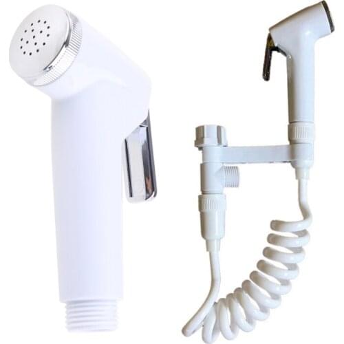 1Set Toilet Bidet Tap Handheld Shower Sprayer Female Hygeian Flushing Device Kit