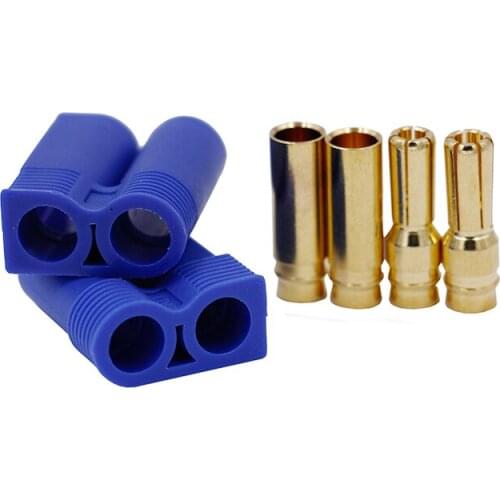 1 pair EC5 Type Battery Connector Gold Battery Connector Bullet Plug RC Terminal Connector 20% off