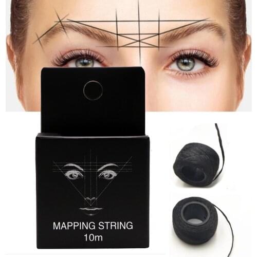 10m Microblading Mapping String Pre-Inked Eyebrow Marker Thread Tattoo Brows Point Tattoo String Permanent Makeup Cosmetics