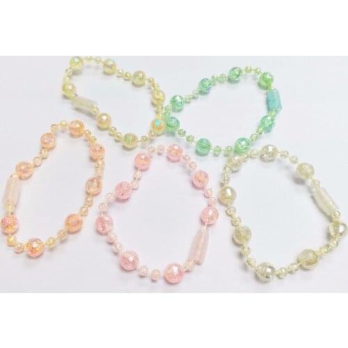 50 bracelet Bulk 989 Gift Carnival Toy Trinket Bead Bracelets novelty birthday party favors gift toy Pinata bag filler carnival