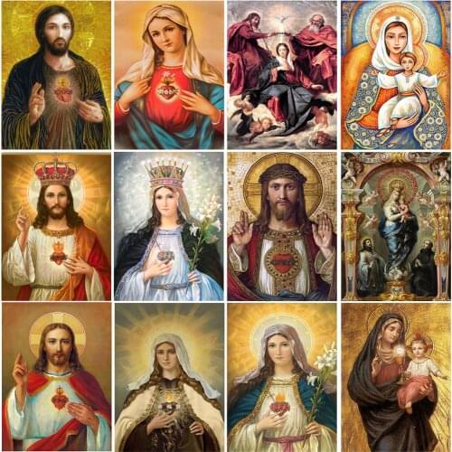 5d DiY Full Diamond Painting Orthodox Church Figure Religion Needlework Diamond Embroidery Cross Stitch Kits Mosaic Home Decor