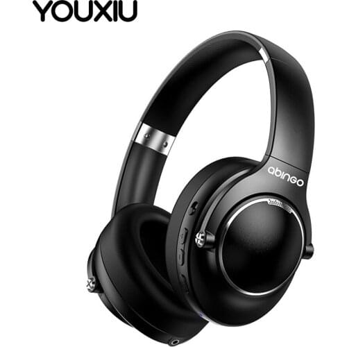 BT80NC ANC Wireless Headphones Active Noise Cancelling Bluetooth Headset Good Bass Built-in Mic Over Ear for Travel/Home/Work