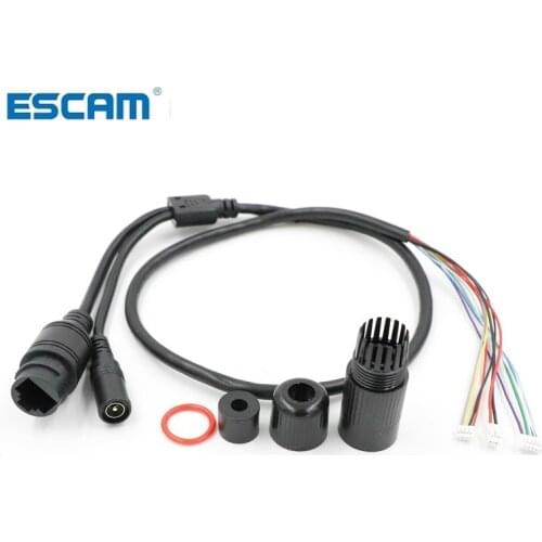 CCTV POE IP network Camera PCB Module video power cable, 65cm long, RJ45 female connectors with Terminlas,waterproof cable