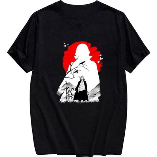 CLOOCL Japanese Anime Tokyo Revengers Black Cotton T-Shirt 3D Printed Men Women Casual Harajuku Style Tees Black Cotton Tops