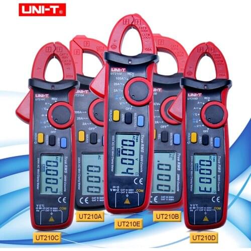 UNI-T UT210A/B/C/D/E True RMS Mini Digital Clamp Meters AC/DC Current Voltage Overload protection circuit clamp meter multimeter