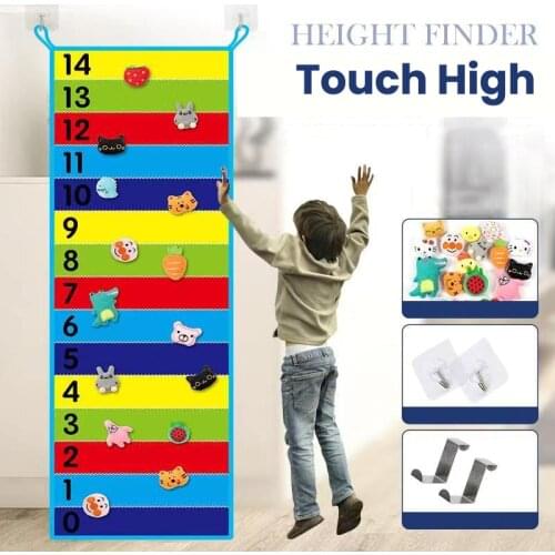 Kids Indoor Outdoor Games Toys for Children Touch High Carpet Bounce Trainer Promote Growth Fun Sports Toy Height Ruler Playset