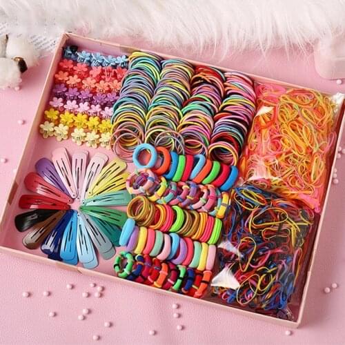 Children Colorful Nylon Elastic Hair Bands Sets Cute Scrunchies Solid Telephone Wire Line For Girls Gift Rubber Band Hair Ropes