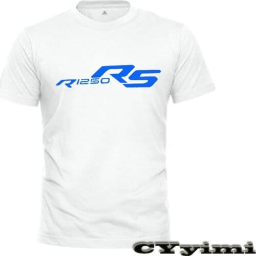 For BMW R1250 RS T Shirt Men New LOGO T-shirt 100% Cotton Summer Short Sleeve Round Neck Tees Male