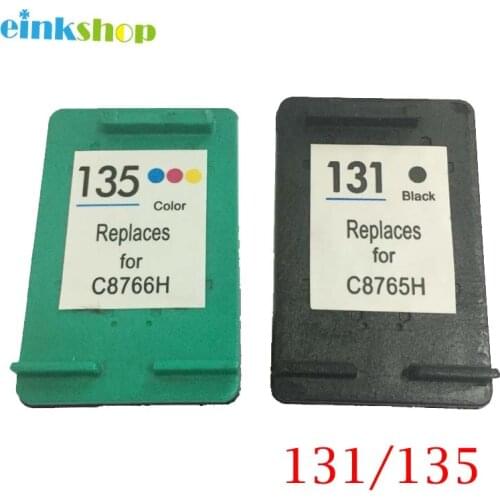 Einkshop Compatible For hp 131 135 Ink Cartridge for hp Deskjet 460 5743 5940 5943 6843 photosmart 2573 2613 PSC1600 2350printer
