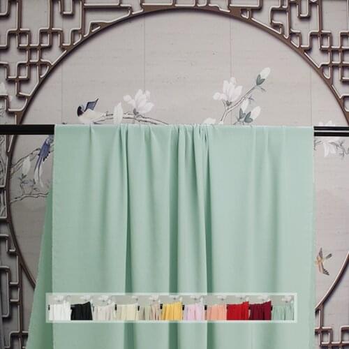 Red raspberry 16momme crepe de chine silk 100%silk clothing material Antiquity Han nationality clothing womens clothing