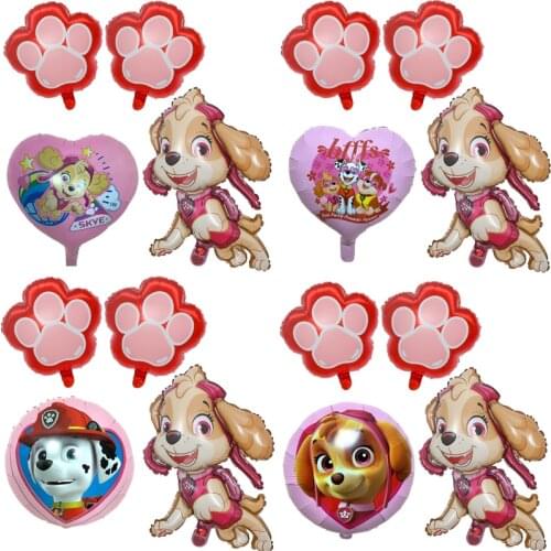 Set Party supplies paw Patrol balloon Boy girl Birthday party Paw dog decoration Balloon party Child birthday Party decoration