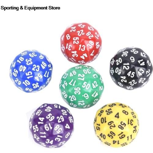 NEW 1Pcs 60 Face Dice For Game Polyhedral D60 Multi Sided Acrylic Dice Gift For TRPG Game Lovers