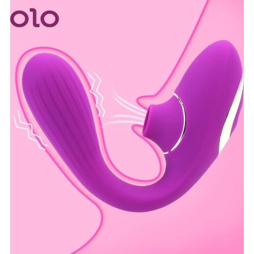 OLO Blowjob Sucking Vibrator Dildo Vibrator Female Masturbator G-Spot Vagina Stimulator Oral Sex Clit Sucker Sex Toys for Women