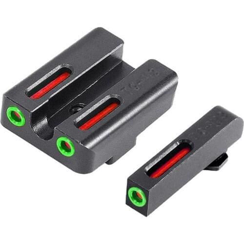 Fiber Sight Accurate Optic Sight Tactical Fiber Optic Front Rear Red/green Dot Sights Hunting Night Vision Riflescope For Glock